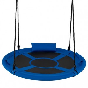 Sūpynės - gandro lizdas 100 cm, su pagalvėle iki 150 kg (Mėlynos)